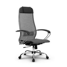 Кресло руководителя МЕТТА Комплект 12 основание 17833 Сетка X2 Светло-серый 520х200х900