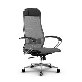 Кресло руководителя МЕТТА Комплект 12 основание 17834 Сетка X2 Светло-серый 520х200х900