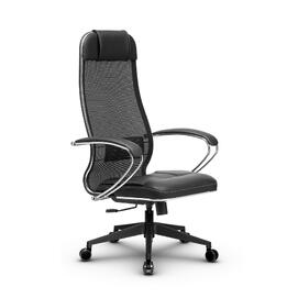 Кресло руководителя МЕТТА Комплект 5 основание 17832 Сетка X2/Кожа перфорированная NewLeather Черный 520х200х900