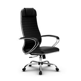 Кресло руководителя МЕТТА Комплект 6.1 основание 17833 Кожа перфорированная NewLeather Черный 520х200х900