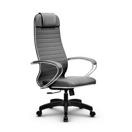 Кресло руководителя МЕТТА Комплект 6.1 основание 17831 Кожа перфорированная NewLeather Серый 520х200х900