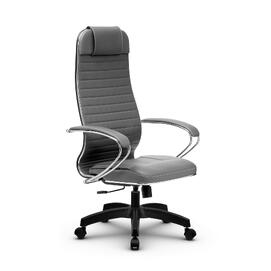 Кресло руководителя МЕТТА Комплект 6 основание 17831 Кожа перфорированная NewLeather Серый 520х200х900