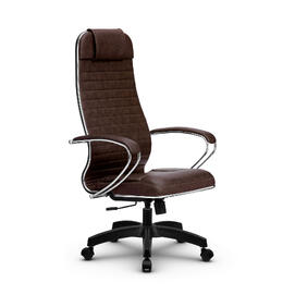 Кресло руководителя МЕТТА Комплект 6 основание 17831 Кожа перфорированная NewLeather Темно-коричневый 520х200х900
