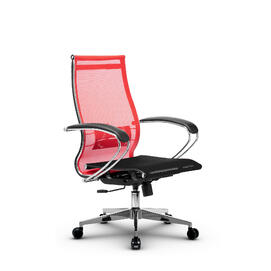 Кресло руководителя МЕТТА Комплект 9 основание 17834 Сетка Т Красный/Черный 520х200х900