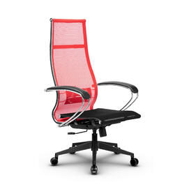 Кресло руководителя МЕТТА Комплект 7 основание 17832 Сетка Т Красный/Черный 520х200х900