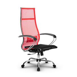 Кресло руководителя МЕТТА Комплект 7 основание 17833 Сетка Т Красный/Черный 520х200х900