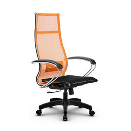 Кресло руководителя МЕТТА Комплект 7 основание 17831 Сетка Т Оранжевый/Черный 520х200х900