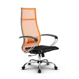 Кресло руководителя МЕТТА Комплект 7 основание 17833 Сетка Т Оранжевый/Черный 520х200х900