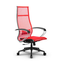 Кресло руководителя МЕТТА Комплект 7 основание 17832 Сетка Т Красный 520х200х900