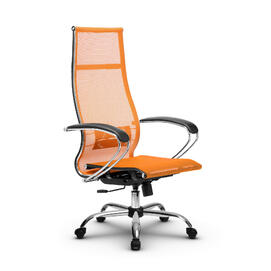 Кресло руководителя МЕТТА Комплект 7 основание 17833 Сетка Т Оранжевый 520х200х900
