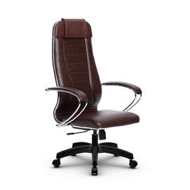 Кресло руководителя МЕТТА Комплект 31 основание 17831 Кожа перфорированная NewLeather Темно-коричневый 520х200х900