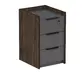 Офисная мебель Magnetic Тумба подкатная, с ящиками 15ТПЯ.604 Брауни/Graphit 400х460х670