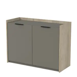 Офисная мебель Magnetic Тумба распашная 15ТР.812 Брауни/Graphit 1168х460х860