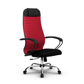 Кресло руководителя МЕТТА Комплект 21 основание 17833 Ткань-сетка Красный/Черный 520х200х900