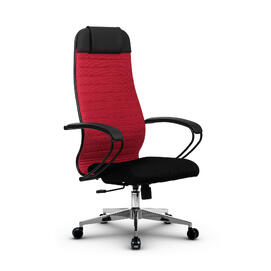 Кресло руководителя МЕТТА Комплект 21 основание 17834 Ткань-сетка Красный/Черный 520х200х900
