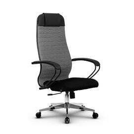 Кресло руководителя МЕТТА Комплект 21 основание 17834 Ткань-сетка Светло-серый/Черный 520х200х900