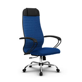 Кресло руководителя МЕТТА Комплект 21 основание 17833 Ткань-сетка Синий 520х200х900