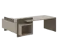 Кабинет руководителя Wood&Stone (Sk) Стол рабочий СФ-531202 Дрифтвуд/Бетон Чикаго Темный 2200х1996х840