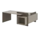 Кабинет руководителя Wood&Stone (Sk) Стол рабочий СФ-531211 Дрифтвуд/Бетон Чикаго Темный 2000х1798х840