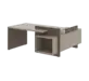 Кабинет руководителя Wood&Stone (Sk) Стол рабочий СФ-531221 Дрифтвуд/Бетон Чикаго Темный 1800х1798х840