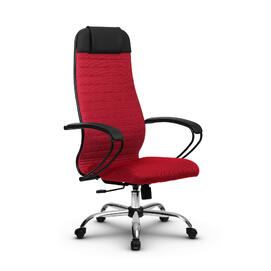 Кресло руководителя МЕТТА Комплект 21 основание 17833 Ткань-сетка Красный 520х200х900