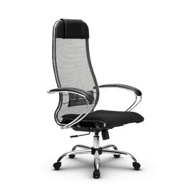 Кресло руководителя МЕТТА Комплект 3 основание 17833 Сетка/Ткань-сетка Темно-серый/Черный 520х200х900