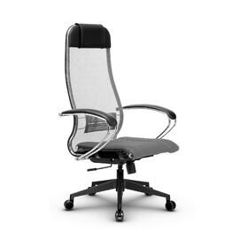 Кресло руководителя МЕТТА Комплект 3 основание 17832 Сетка/Ткань-сетка Светло-серый 520х200х900