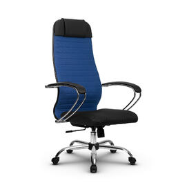 Кресло руководителя МЕТТА Комплект 23 основание 17833 Ткань-сетка Синий/Черный 520х200х900