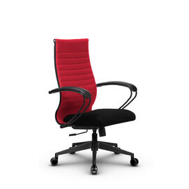 Кресло руководителя МЕТТА Комплект 19 основание 17832 Ткань-сетка Красный/Черный 520х200х900