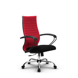 Кресло руководителя МЕТТА Комплект 19 основание 17833 Ткань-сетка Красный/Черный 520х200х900