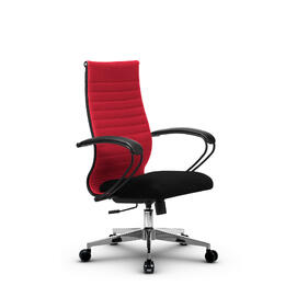 Кресло руководителя МЕТТА Комплект 19 основание 17834 Ткань-сетка Красный/Черный 520х200х900