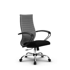 Кресло руководителя МЕТТА Комплект 19 основание 17833 Ткань-сетка Светло-серый/Черный 520х200х900