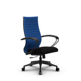 Кресло руководителя МЕТТА Комплект 19 основание 17832 Ткань-сетка Синий/Черный 520х200х900
