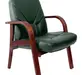 Стул офисный VERONA D кожа Madras Verde+кожзам