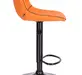 Барный стул Everprof Smile (Смайл) Black Экокожа Оранжевый