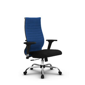 Кресло руководителя МЕТТА Комплект 19/2D основание 17833 Ткань-сетка Синий/Черный 520х200х900