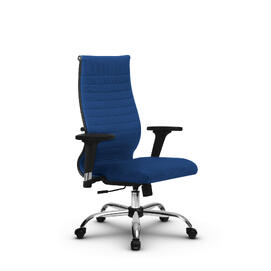 Кресло руководителя МЕТТА Комплект 19/2D основание 17833 Ткань-сетка Синий 520х200х900