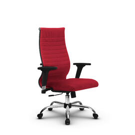 Кресло руководителя МЕТТА Комплект 19/2D основание 17833 Ткань-сетка Красный 520х200х900