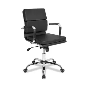 Офисное кресло College CLG-630 LXH-B Black Экокожа черная