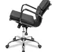 Офисное кресло College CLG-630 LXH-B Black Экокожа черная