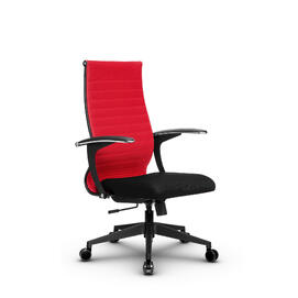 Кресло руководителя МЕТТА Комплект 20 основание 17832 Ткань-сетка Красный/Черный 520х200х900