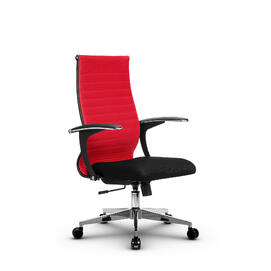 Кресло руководителя МЕТТА Комплект 20 основание 17834 Ткань-сетка Красный/Черный 520х200х900