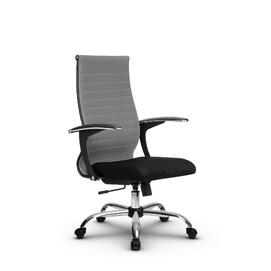 Кресло руководителя МЕТТА Комплект 20 основание 17833 Ткань-сетка Светло-серый/Черный 520х200х900