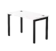Офисная мебель ЭВО (EVO) Стол прямой 254S006W39005 Белый/Черный 1180x670x755