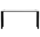 Офисная мебель ЭВО (EVO) Стол прямой 254S008W39005 Белый/Черный 1580x670x755