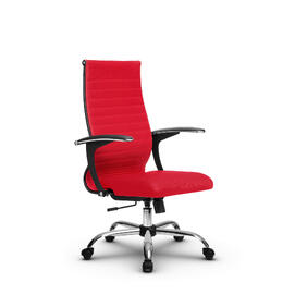 Кресло руководителя МЕТТА Комплект 20 основание 17833 Ткань-сетка Красный 520х200х900