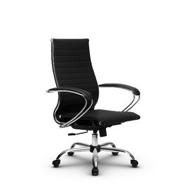 Кресло руководителя МЕТТА Комплект 10.1 основание 17833 Экокожа перфорированная Черный 520х200х900