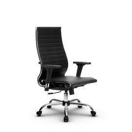 Кресло руководителя МЕТТА Комплект 10/2D основание 17833 Кожа перфорированная NewLeather Черный 520х200х900