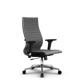 Кресло руководителя МЕТТА Комплект 10/2D основание 17834 Кожа перфорированная NewLeather Серый 520х200х900