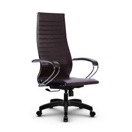 Кресло руководителя МЕТТА Комплект 8 основание 17831 Кожа перфорированная NewLeather Темно-коричневый 520х200х900